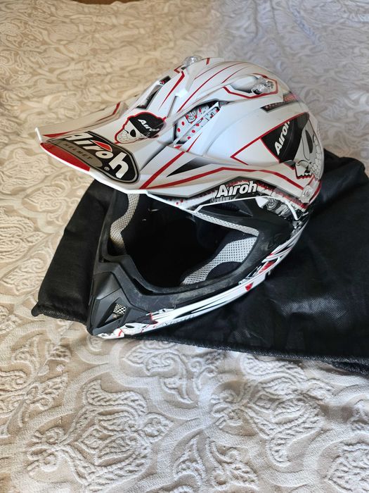 casca enduro Airoh M + ochelari fox