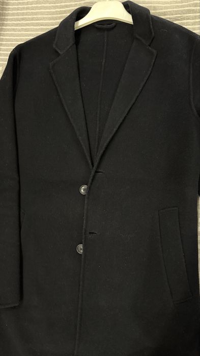 Черное Пальто Zara man