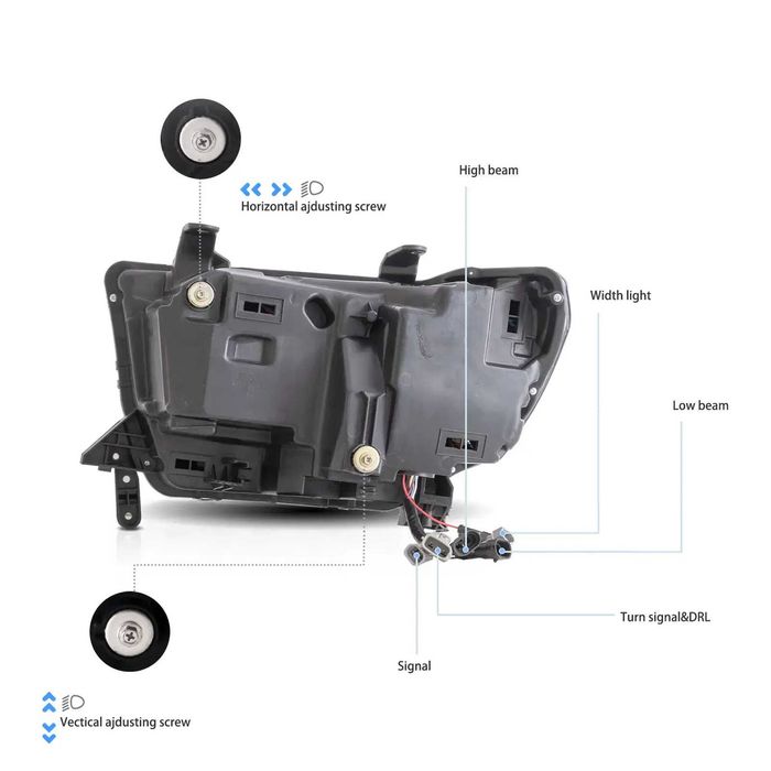 Комплект LED фарове за Toyota Sequoia 2008-2020 и Tundra 2007-2013