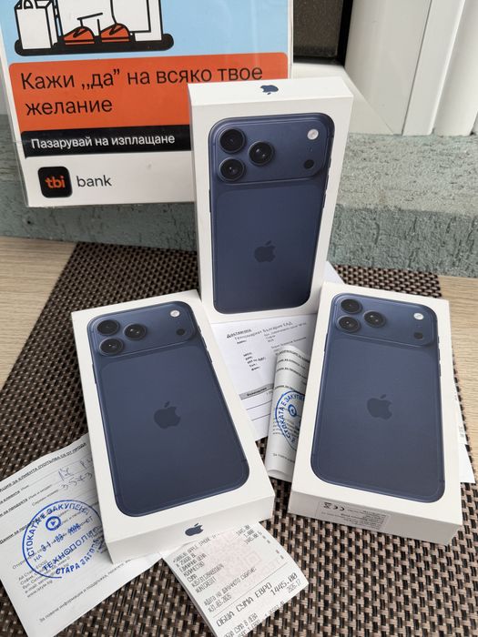 НОВИ!*iPhone 17 Pro Max*ЛИЗИНГ 48€/м BLUE айфон 17 про макс