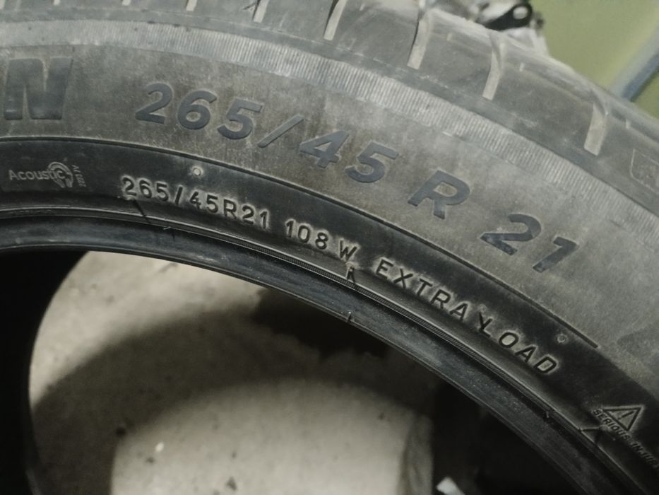 Шины летние 265/45R21