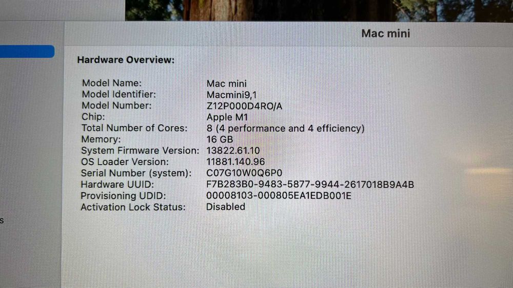 Mac mini M1, 2020, 16gb, 1 TB - Stare impecabilă