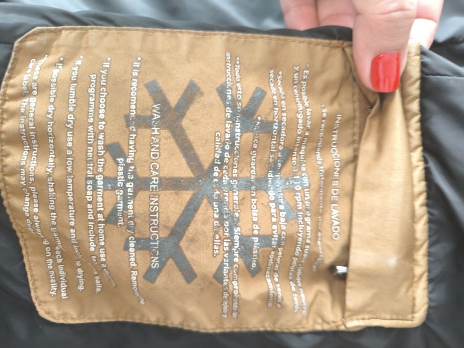 Geaca Zara puf și pene L