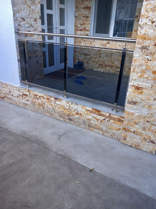 Balustrade sticla și inox