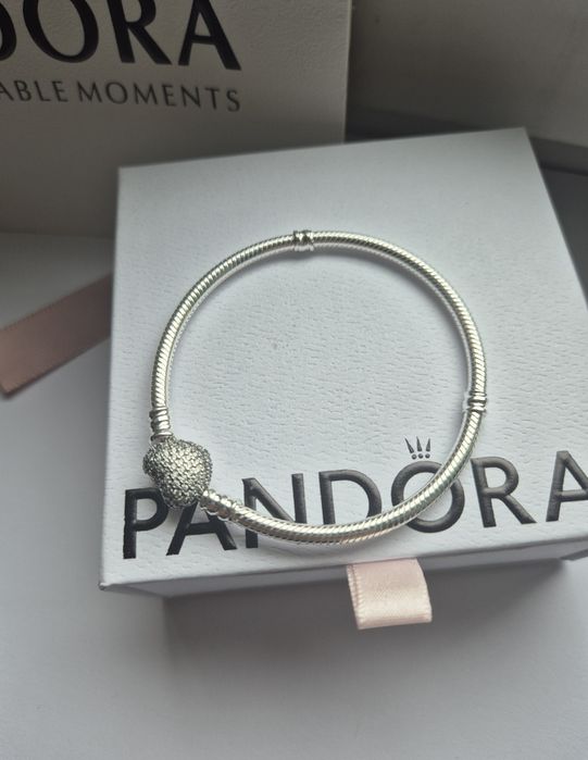 Bratara Inimioara din argint cu stanta S925 tip Pandora