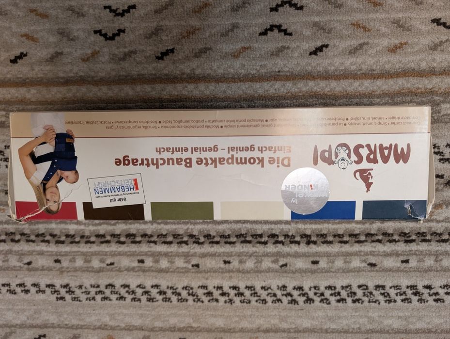 Marsupi portbebe compact, simplu, practic și rapid. Bumbac 100