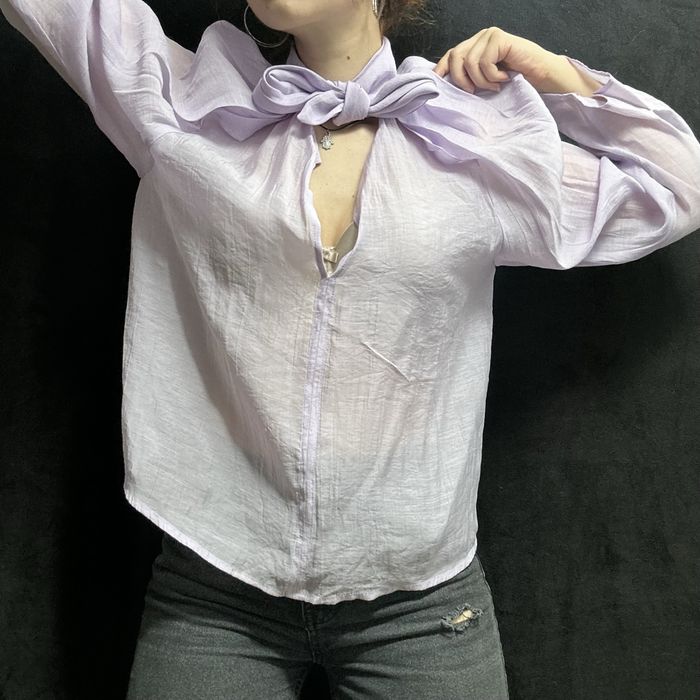 Cămașă liliac Mango Suit