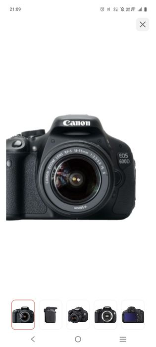 Продам canon  EOS 600d 100 тыс