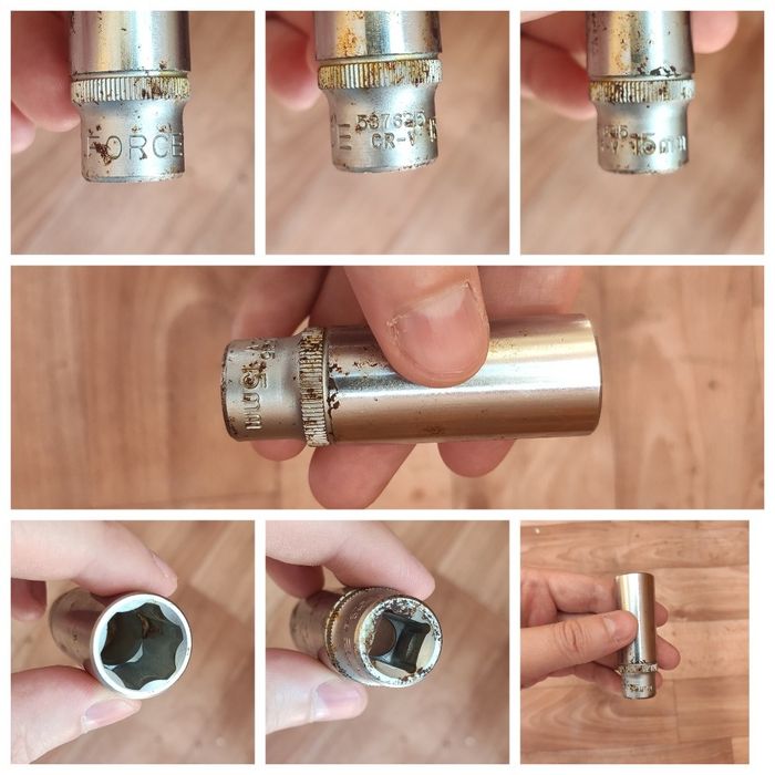 Удлиненная головка FORCE c профилем SURFACE 3/8"