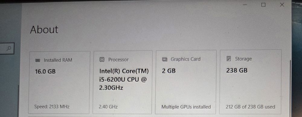 Laptop Fujitsu Lifebook i5, 16GB RAM