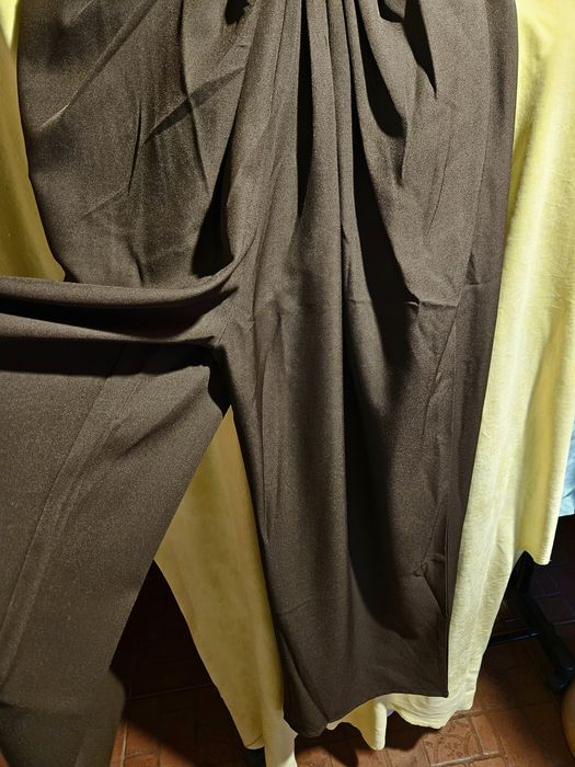 Pantaloni largi maro