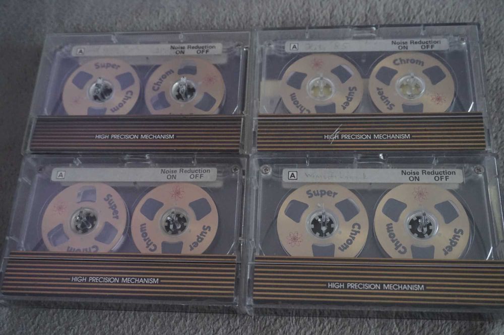casete audio cu role , crom lot de 4 bucati