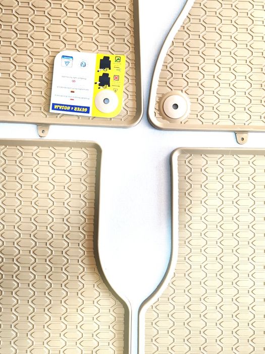 Covorașe cauciuc bej/crem pentru Audi A6 C7/A7