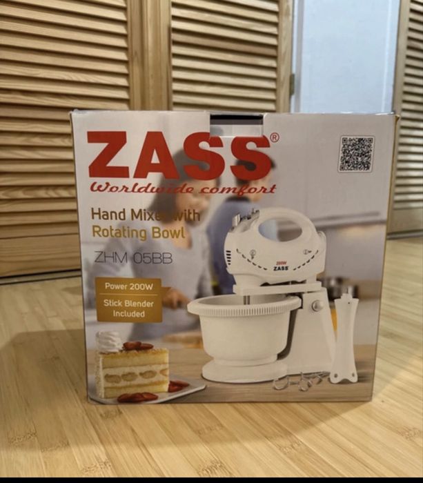 Mixer de mână Zass cu blender și vas
