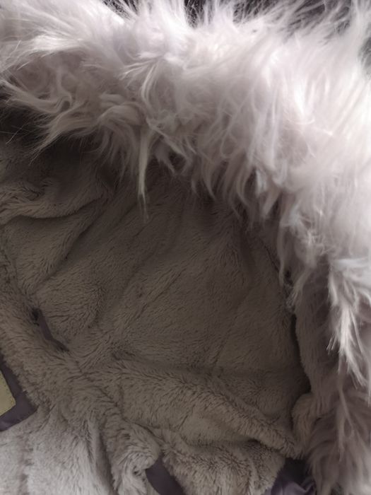 Jachetă fete/ geaca gluga, fete, căptușită cu blana 152-158, 12 13 ani