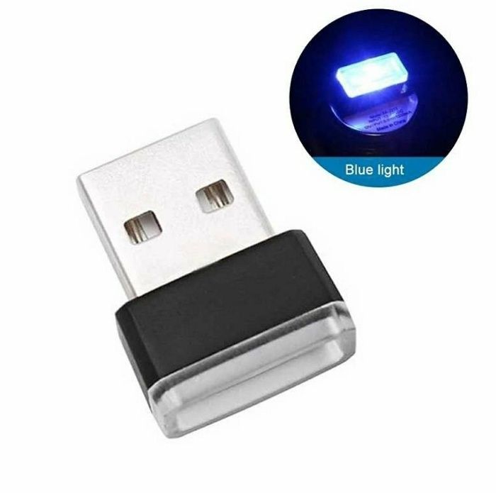 Mini stick USB cu lumină LED  ambientală. Laptop, PC, Masina.