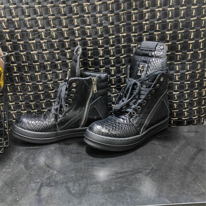 Rick owens geobasket x chrome hearts Python