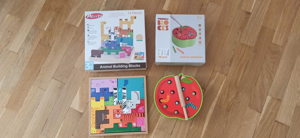 Дървен тетрис занимателна игра