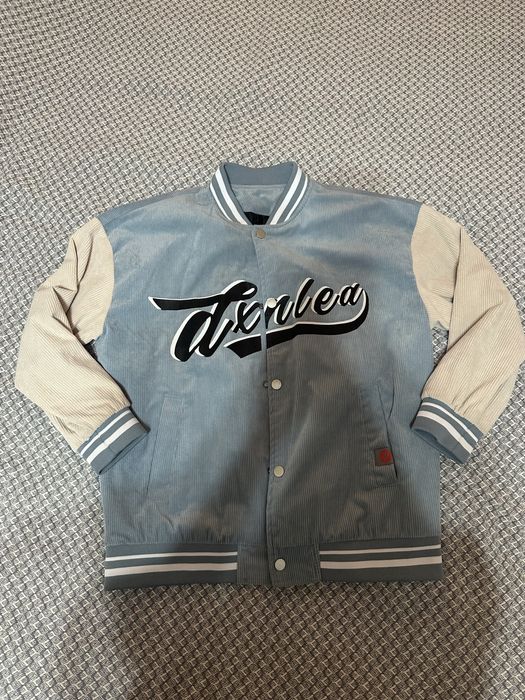 Бомбер синий