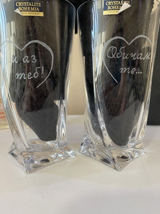 Ръчно гравиране на чаши