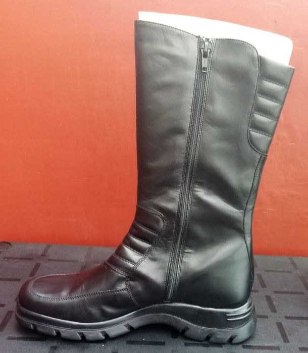 cizme negre piele, marime 40
