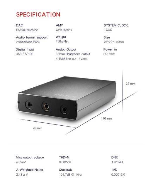 USB юсб ЦАП DAC type-c тайпси цап свисток VE PRIME DAC