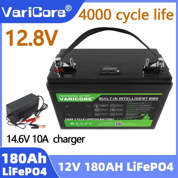 Аккумулятор VariCore LiFePo4 железо-фосфатный 12V 180Ah