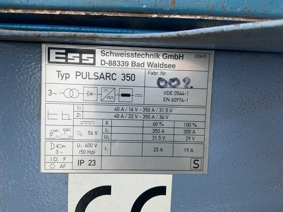 Aparat sudura ESS Pulsarc 350 MIG (ARGON + CO2)