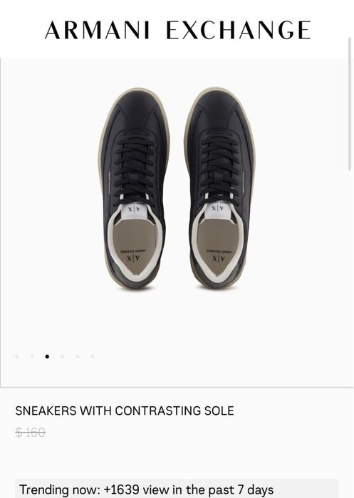 Оригинал Armani Exchange мужские кроссовки