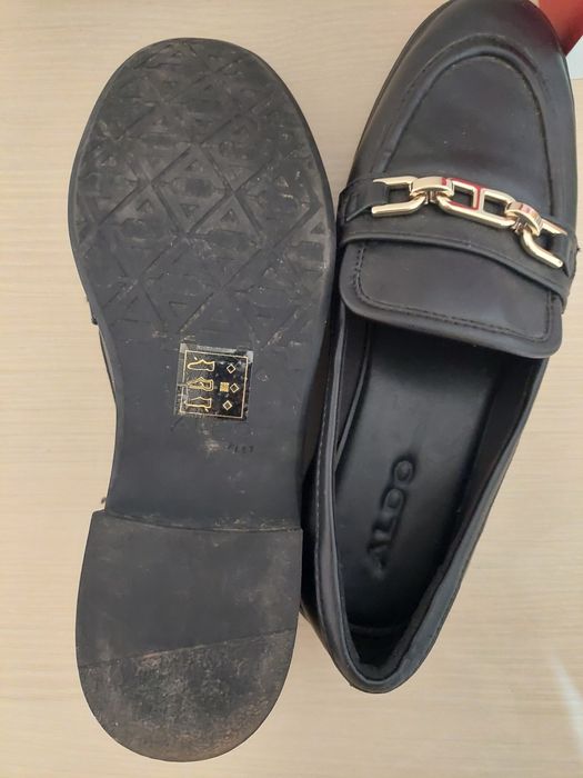 Mocasini Dama Piele Naturala Negri Loafers Eleganti Marimea 39