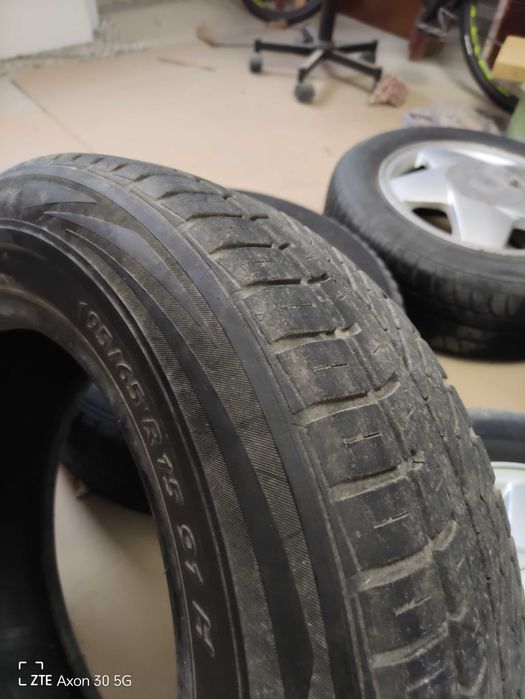 Алуминиеви джанти с гуми 6Jx15, 4х100, ET49 - 5бр.