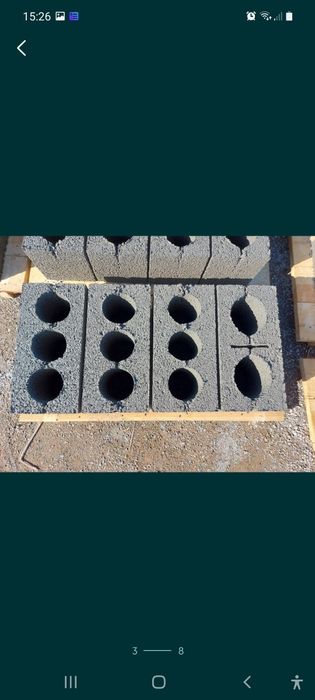 Прессованный шлакоблоктар сатылады