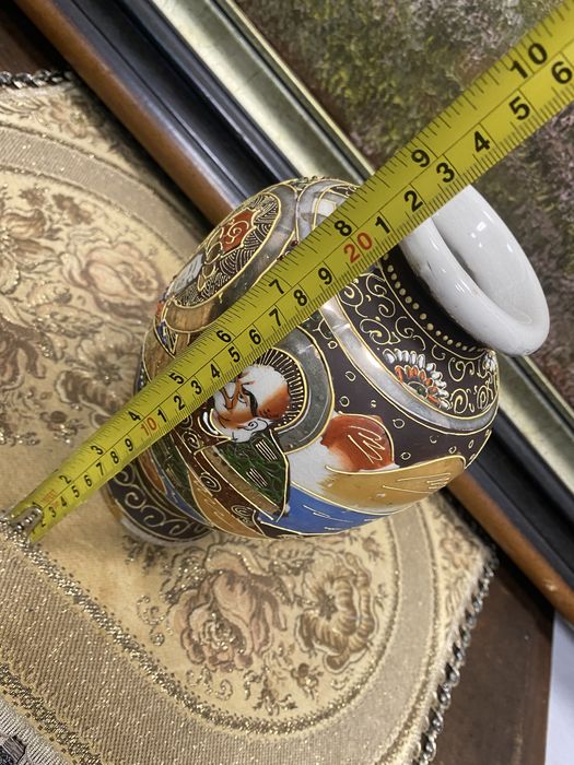 Японска порцеланова ваза Satsuma стил маркировка Япония 1950-1960