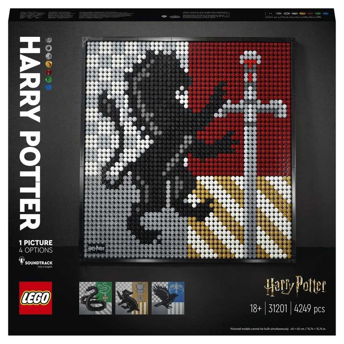 LEGO 31201 ART Harry Potter Hogwarts Crests