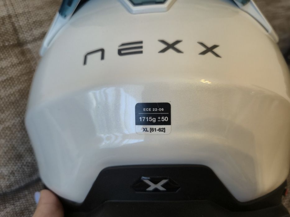 Каска NEXXX.WST3 PLAIN white pearl