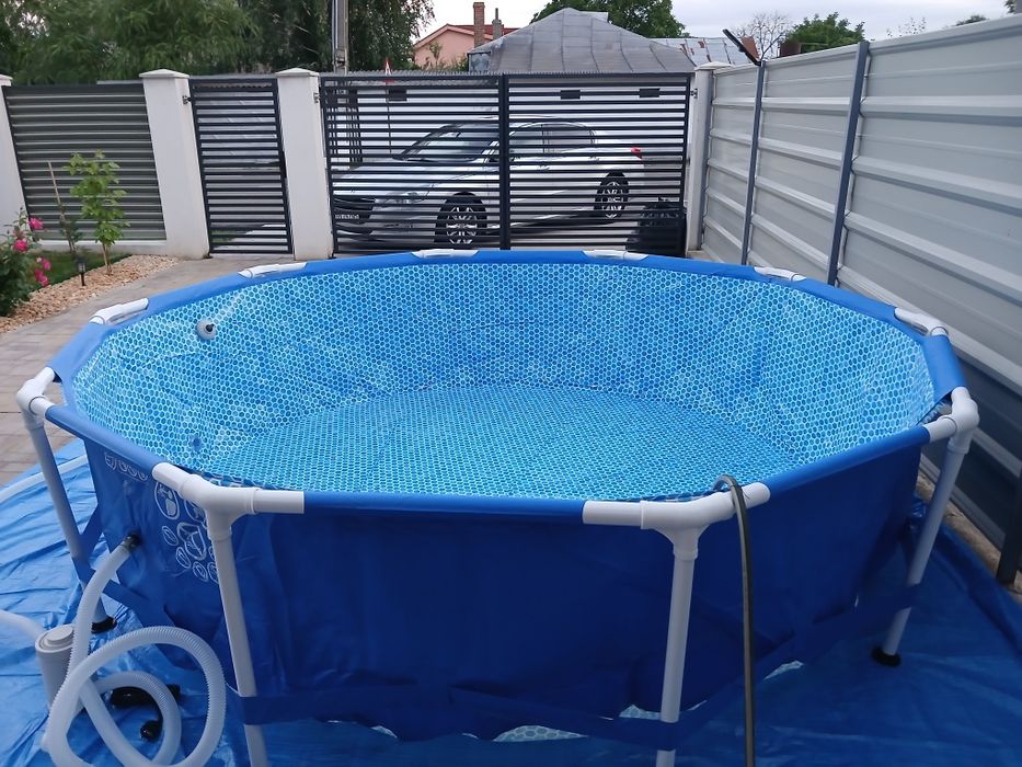 Piscina cadru metalic Intex, 305×76 cm, 4500 litri, rotunda