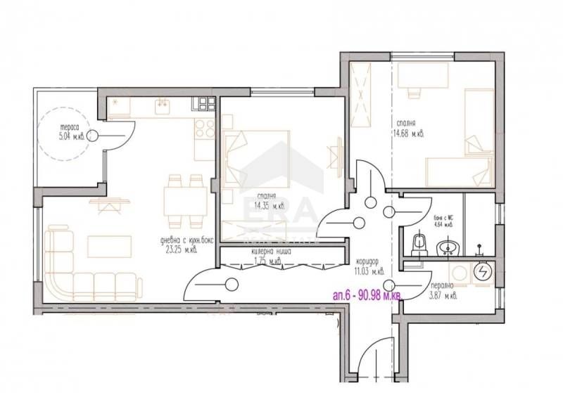 Продава се Тристаен апартамент в Варна, м-т Траката - 100 кв.м за 1300 €/кв.м - Снимка #4