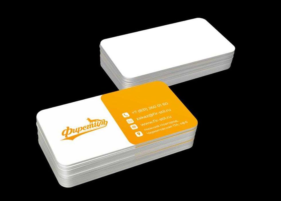Vizitka — Premium 300gsm qog'oz, tez va sifatli