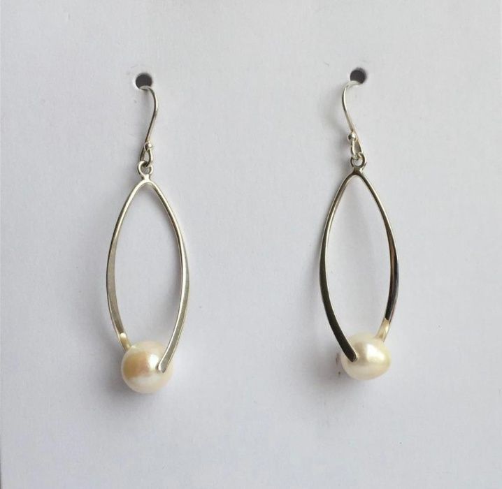 Серьги La Plata (серебро, жемчуг)