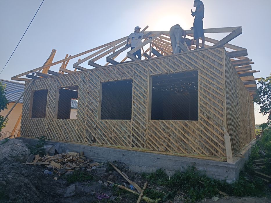 Камышово-каркасный дом