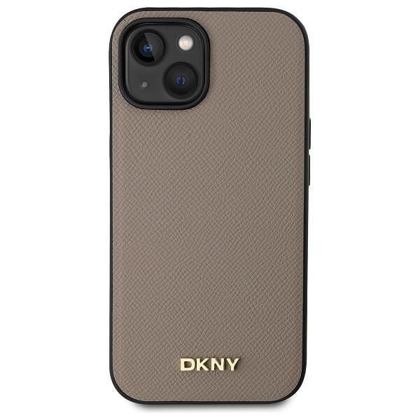 Dkny dkhmp15spghlme iphone 15 6.1" beige hardcase grained metal logo m