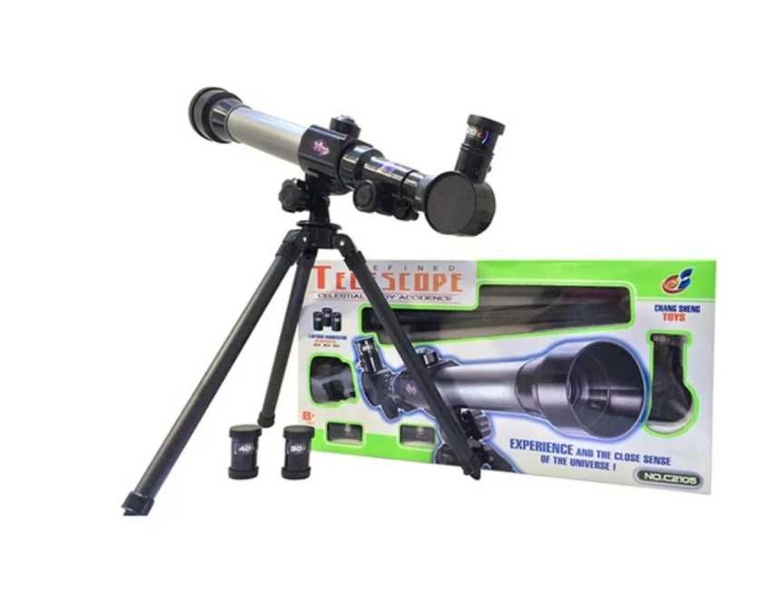 Телескоп астрономический детский 20x-30x-40x с компасом, доставка
