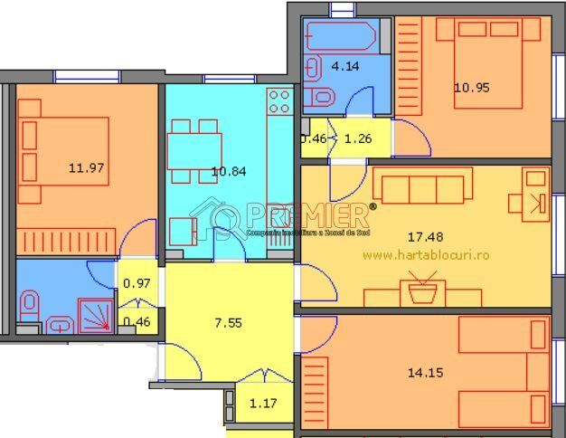 Oferta ! Samoila Dumitru - apartament 4 camere