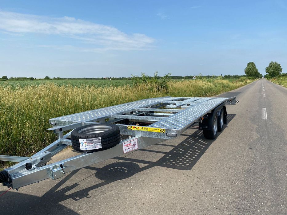 Inchiriere Remorca/Platforma auto 6m plina 3 trei axe 8,5m 5m 8m