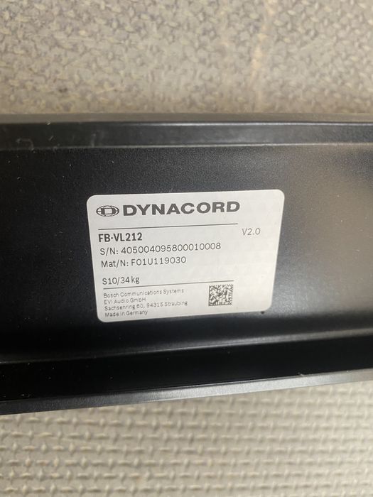 Suport de perete pentru boxe dynacord FB-VL