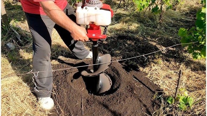 Ямобур ставим заборы, столбы итд