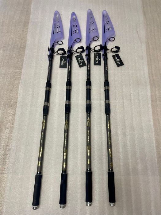 SET 4 Lansete Telescopice FL TELE CARP 3.90m PRO FL 180G NEW 2024