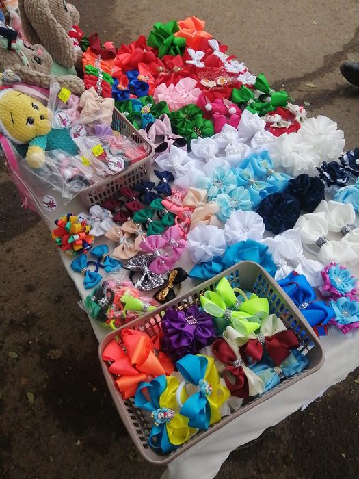 Школьные банты на резинке