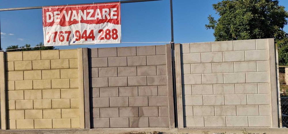 Gard placi beton.Diferite modele: