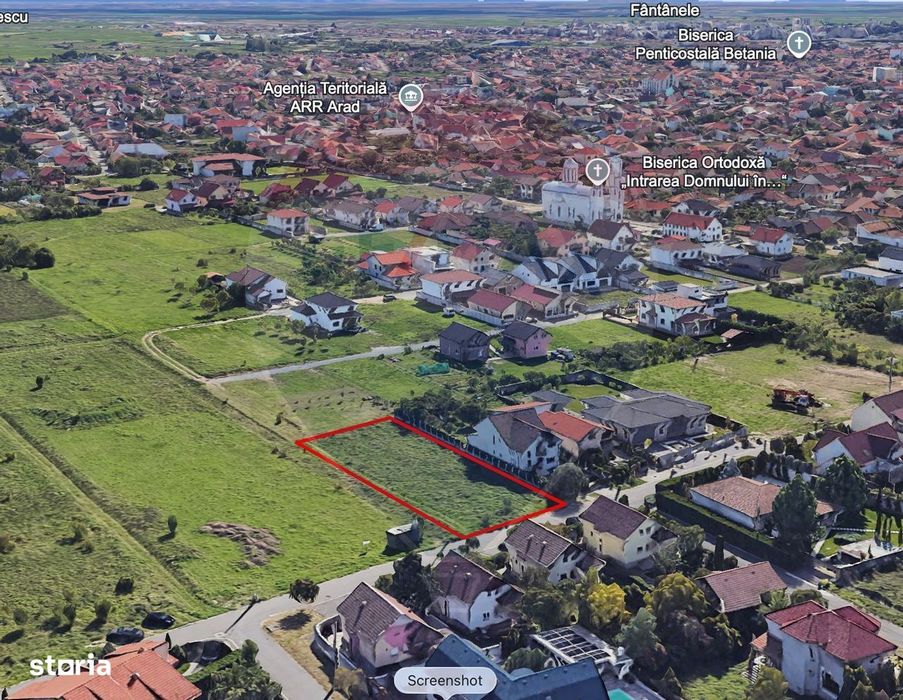 Teren 1504 m², F.S 25 ml - zona Gradiste